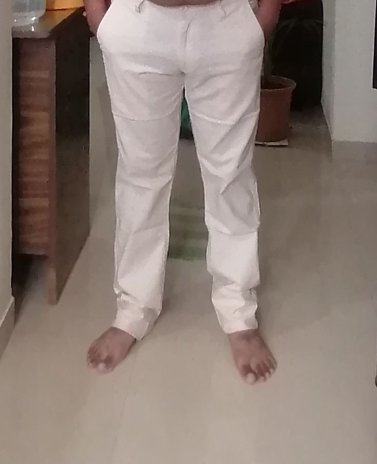 Customer photo review of Kansas - Cotton Linen Trouser | 15501
