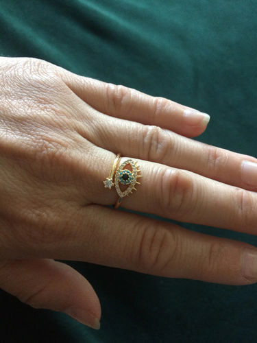 Customer photo review of Evil Eye Protection Ring