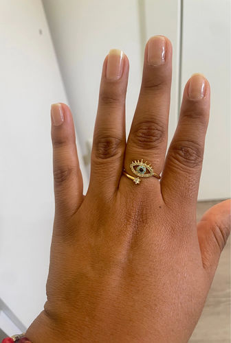 Customer photo review of Evil Eye Protection Ring