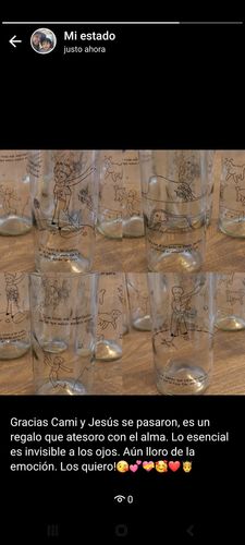 Customer photo review of El Principito Juego de 6 Vasos