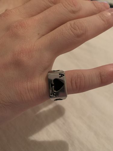 Customer photo review of Ace Of Spades Ring