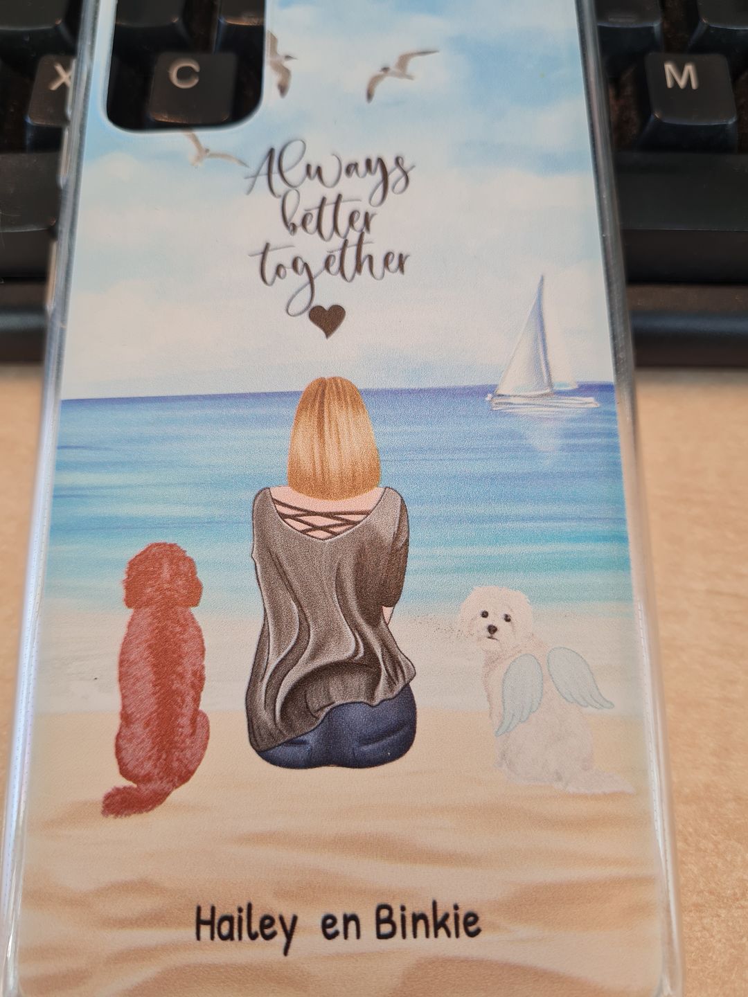 Customer photo review of Onderweg met huisdier - Gepersonaliseerd Telefoonhoesje