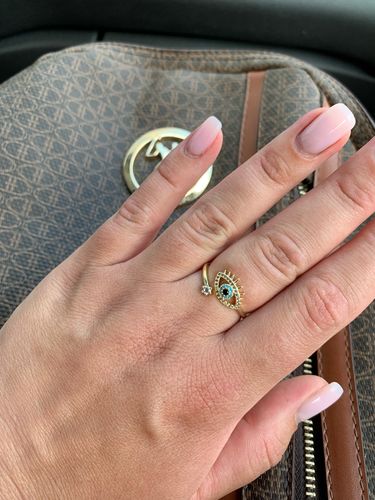 Customer photo review of Evil Eye Protection Ring