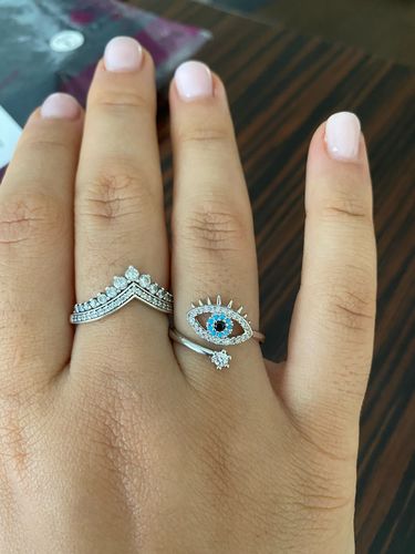 Customer photo review of Evil Eye Protection Ring
