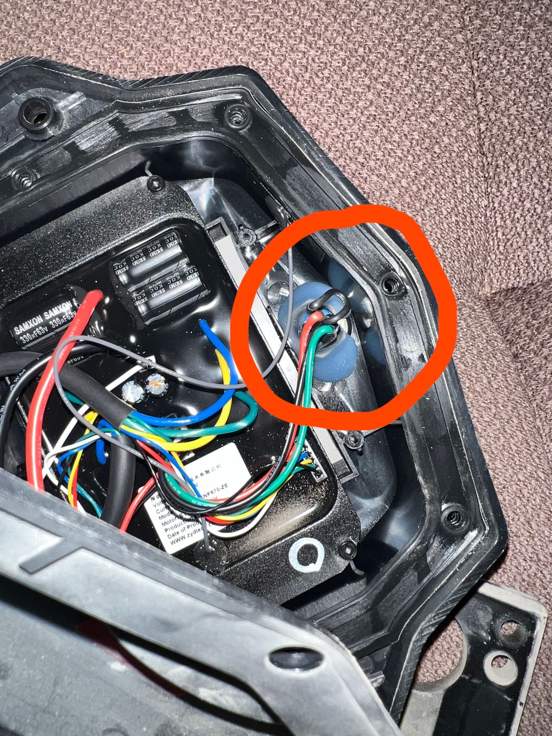 Customer photo review of Power button & cable for Backfire Boards