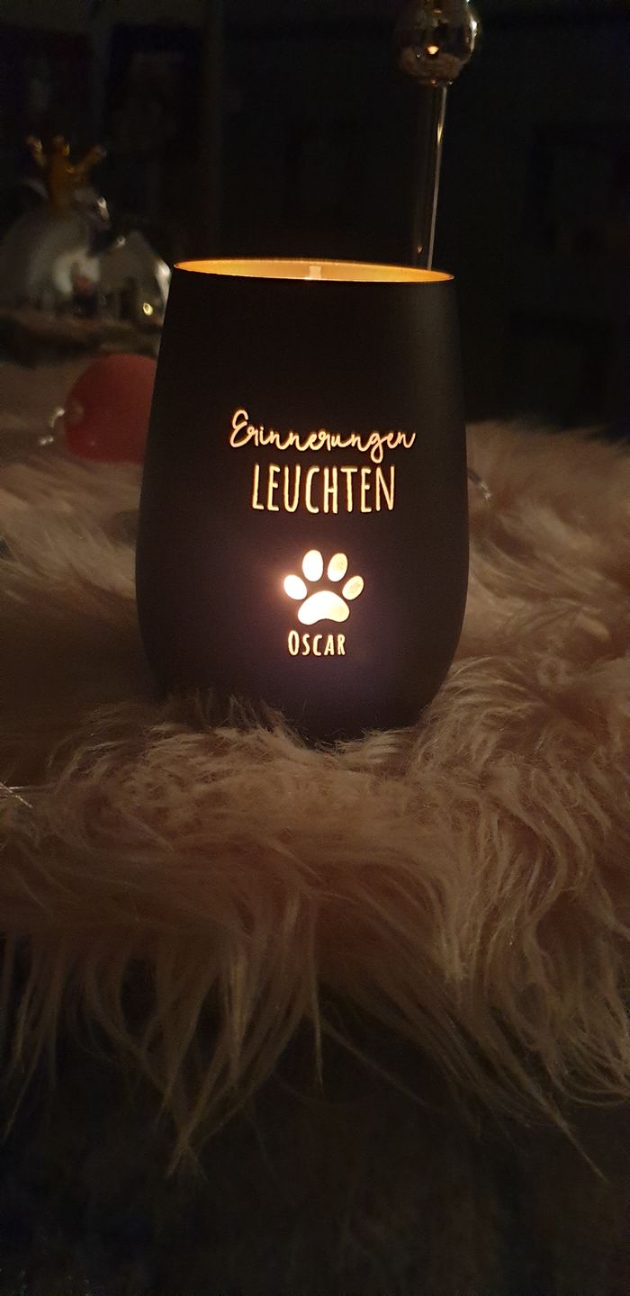 Customer photo review of Erinnerungen leuchten - Individuelles Trauerlicht