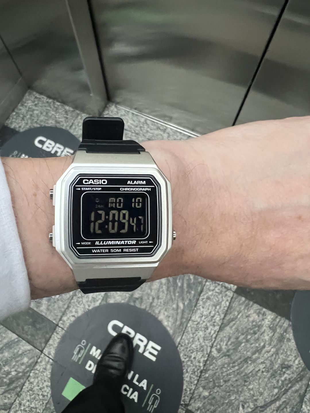 Customer photo review of Reloj Casio Vintage W-217HM-7BV Plateado/Negro