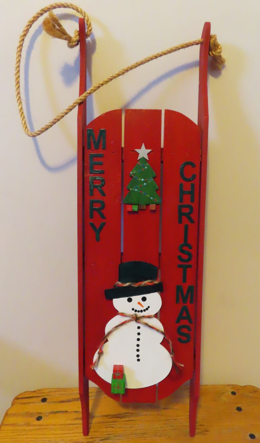Customer photo review of Unfinished Wood Snowman Silhouette - Craft- up to 24" DIY