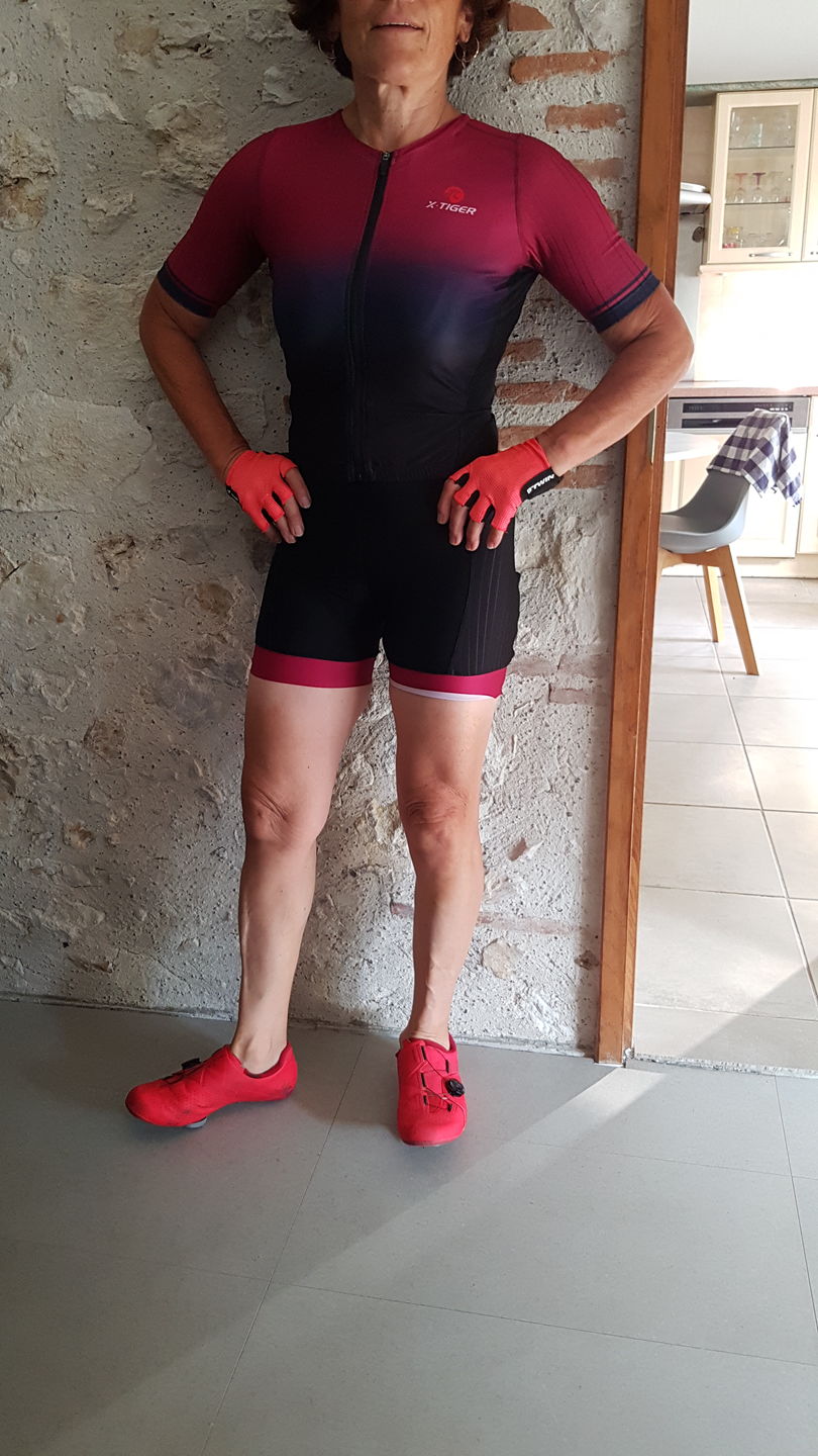 Customer photo review of Combinaison Cyclisme / VTT pour Femme - Elegance+