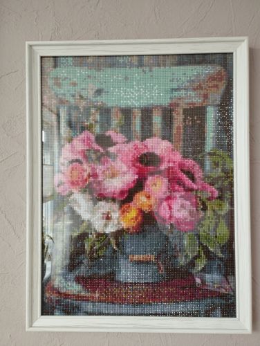 Customer photo review of Bloemen Op Stoel