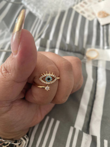 Customer photo review of Evil Eye Protection Ring