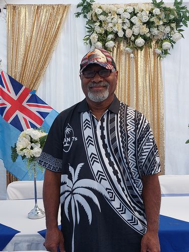 Customer photo review of (Custom Personalised) Fiji Rugby Sevens T Shirt Fijian 7s Tapa Polynesian - Custom Text and Number LT13