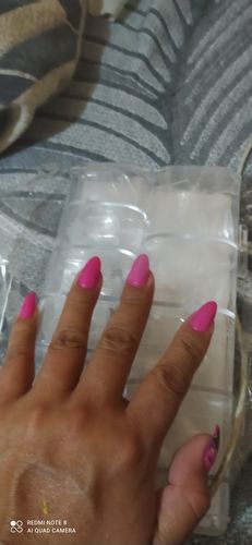 Customer photo review of Tip Stiletto Crystal 500 pzas