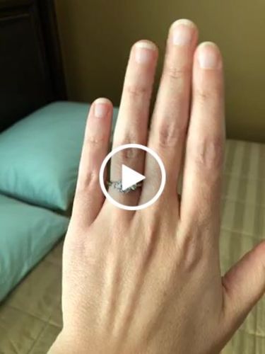 Customer video review of 3-Stone 0.8ct CZ Ring in Sterling Silver
