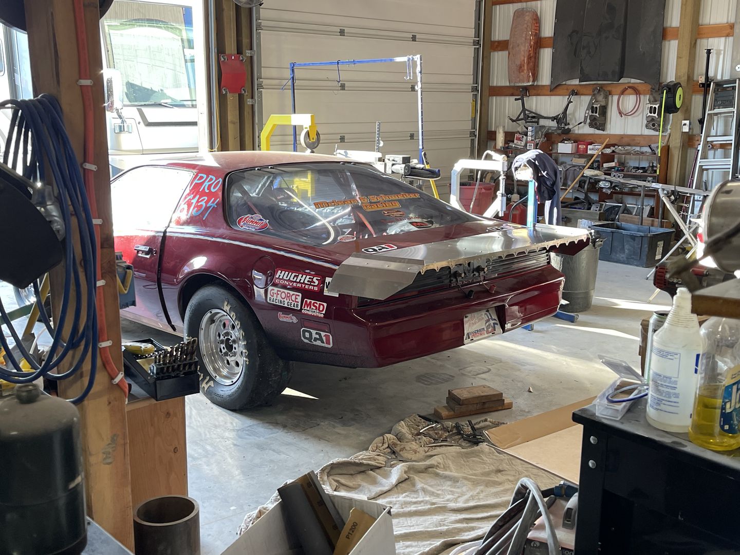 Customer photo review of 1982-92 Chevy Camaro Aluminum 15" Strutless Drag Wing 31-170
