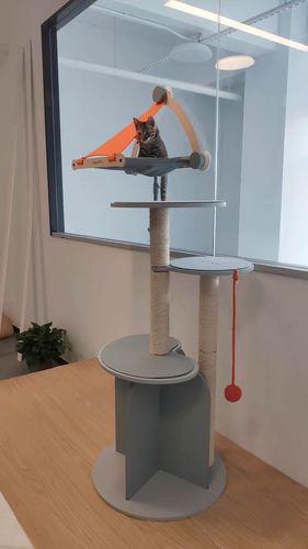 Customer photo review of Michu Vigour Party Cat Tree, Modern Lifestyle Cat Furniture, 105cm Height