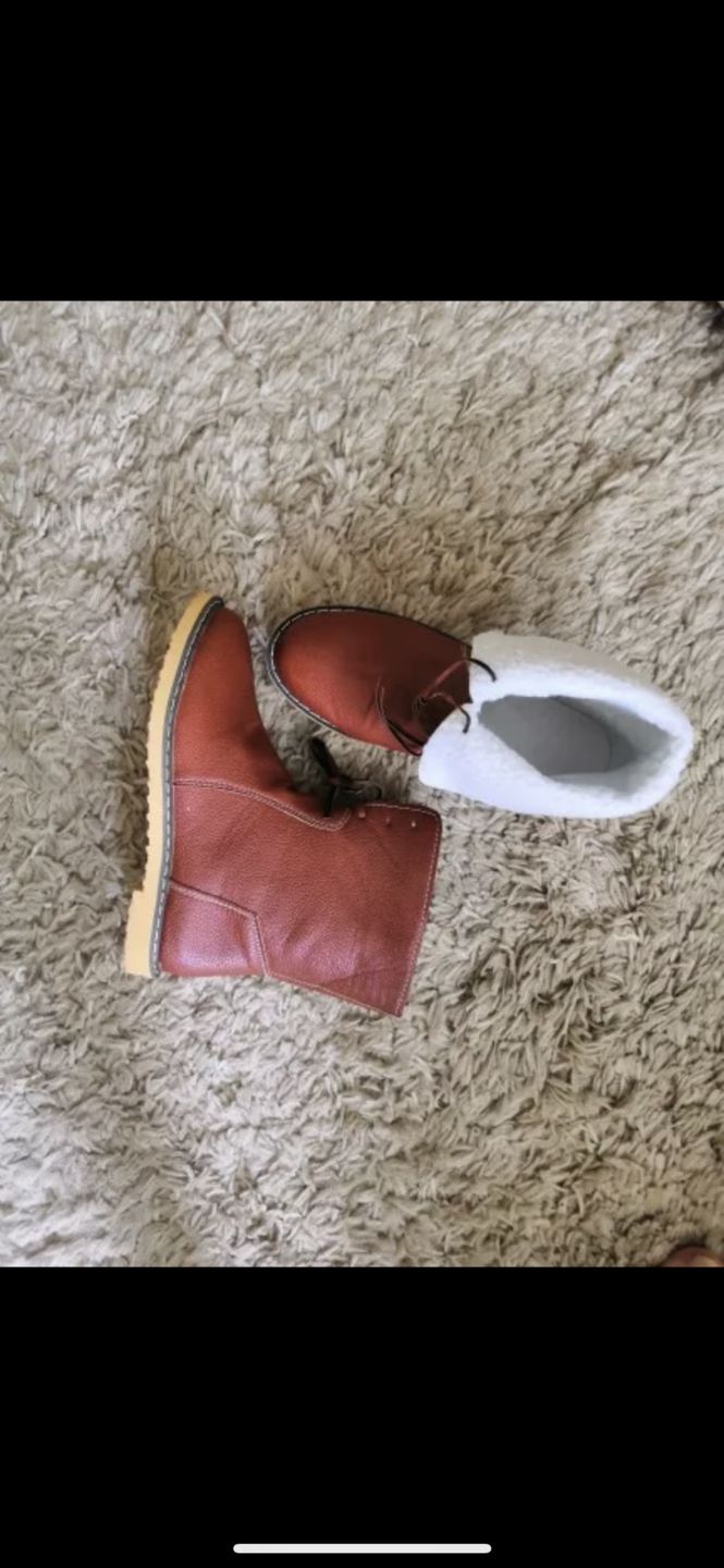 Customer photo review of MarleyShoes™ | 2022 TRENDING WINTER LEATHER WATER PROOF BOOTS