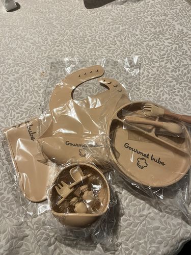 Customer photo review of Gourmet Bubs 8 Piece Feeding Set - Nude