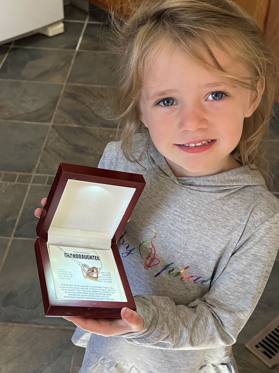 Customer photo review of [ALMOST SOLD OUT] To My Granddaughter - Love Grandpa - Beautiful Gift Set - SS117
