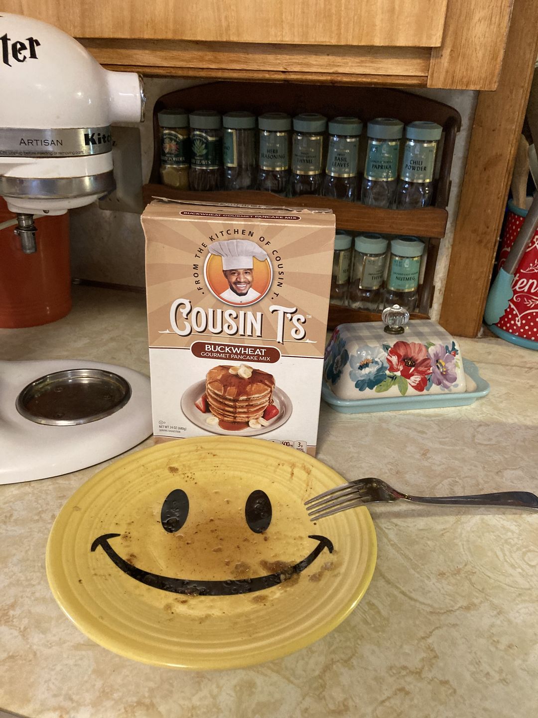 Customer photo review of Cousin T's Buckwheat Gourmet Pancake Mix 2 Pack