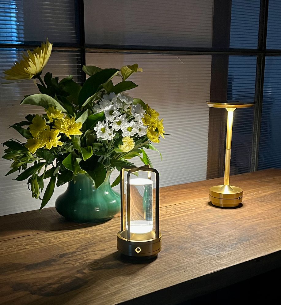 Customer photo review of Ambient Lantern™ Cordless Crystal Table Lamp