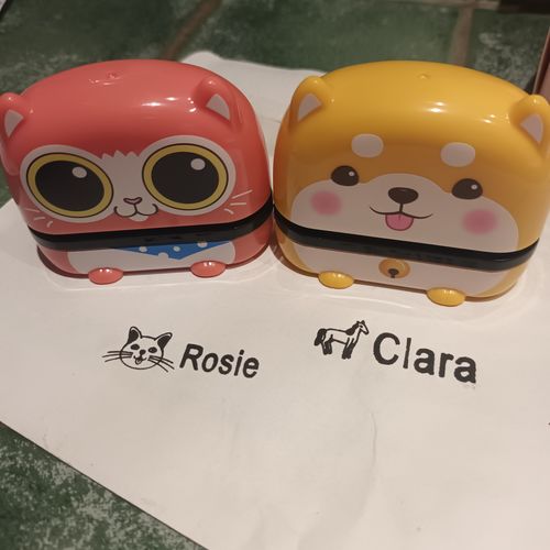 Customer photo review of Ruban d'impression 1M pour vêtements noirs🔖