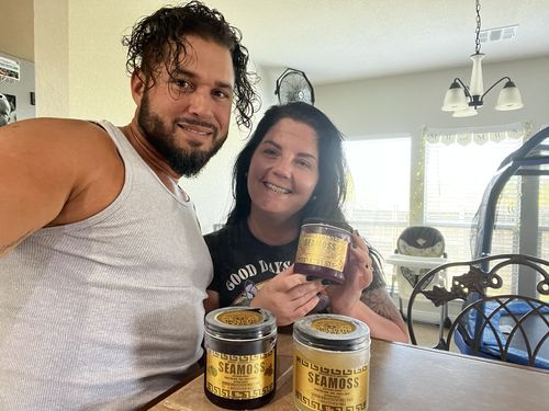 Customer photo review of The Wellness Trio Sea Moss Gel Combo