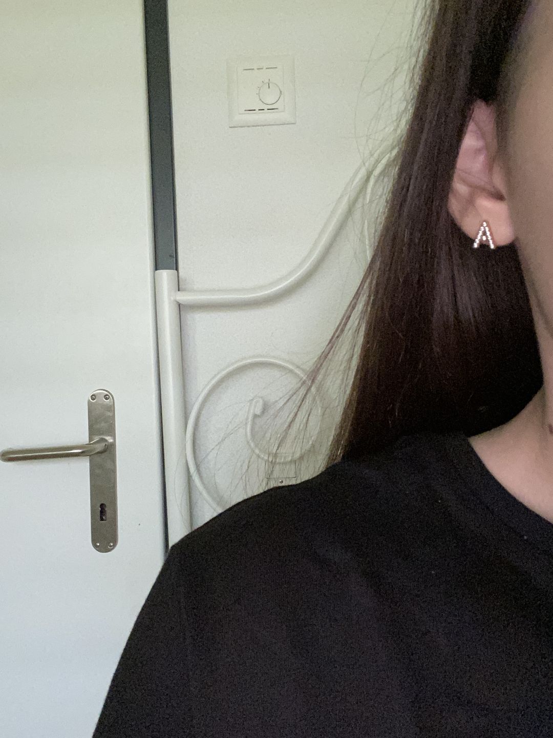 Customer photo review of Iced Letter Ohrstecker | 18K vergoldet