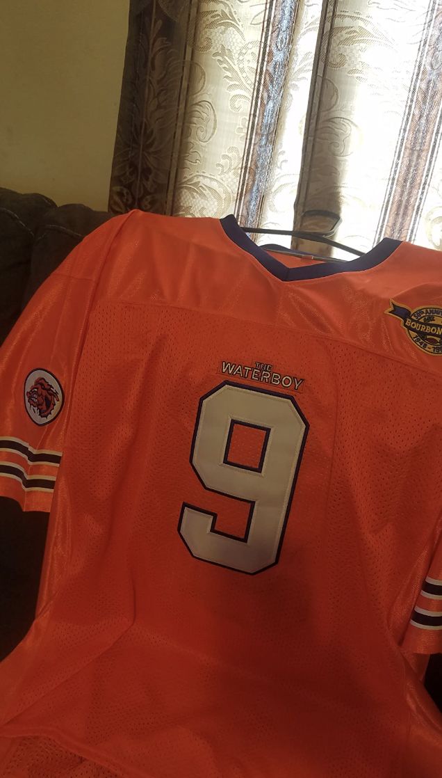 Customer photo review of The Waterboy Adam Sandler 'Bobby Boucher' Football Jersey