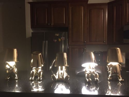 Customer photo review of The Thinker Lamp
