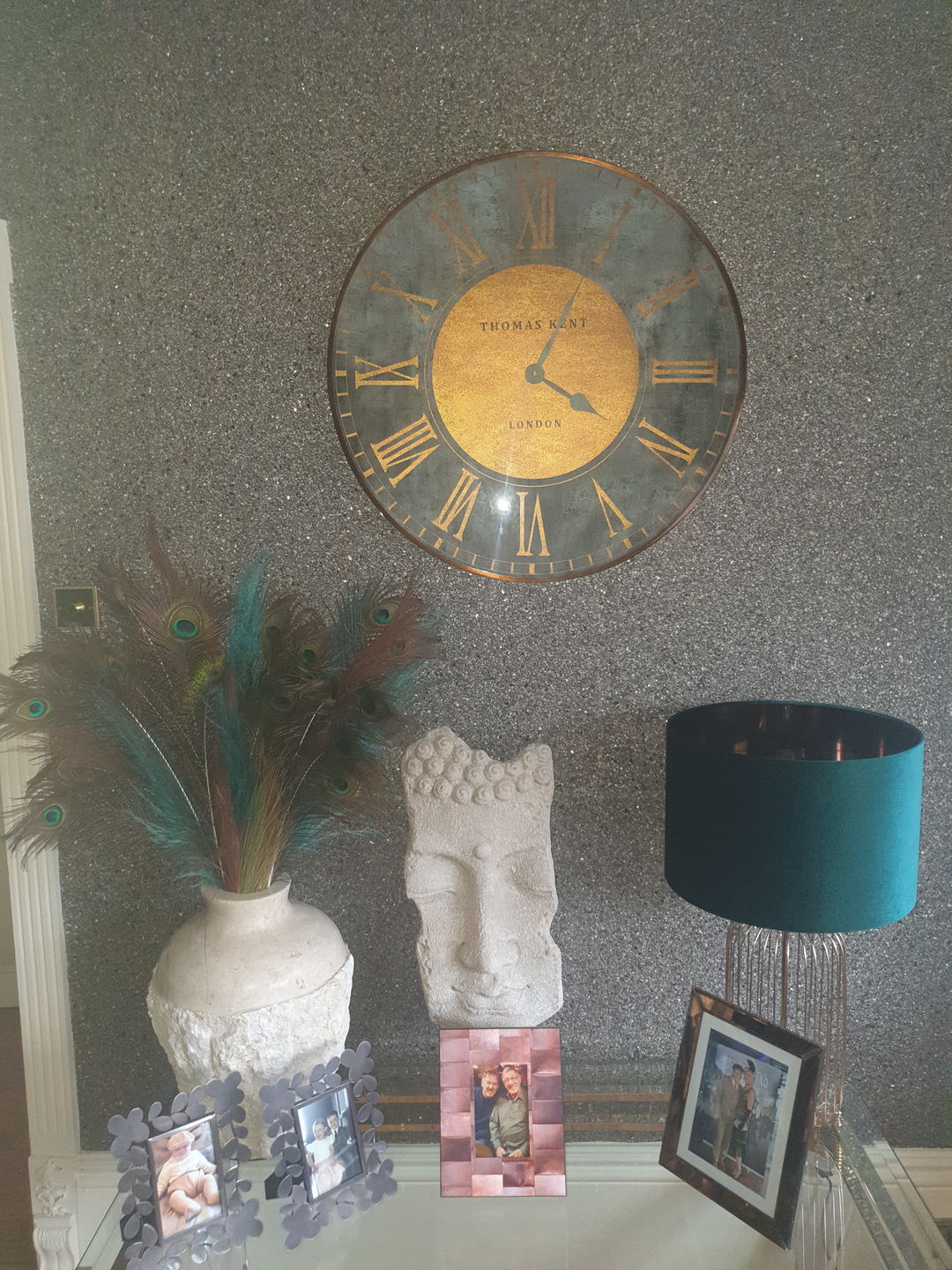 Customer photo review of Thomas Kent London. Florentine Star Wall Clock 30" (74cm) Gold.