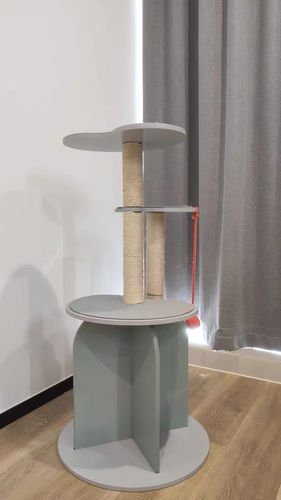 Customer photo review of Michu Vigour Party Cat Tree, Modern Lifestyle Cat Furniture, 105cm Height
