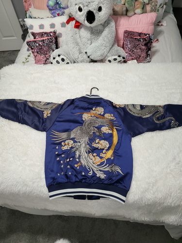 Customer photo review of Double Dragon & Phoenix Sukajan Souvenir Jacket