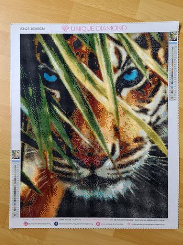 Customer photo review of 5D Diamond Painting Tiger im Wildnis