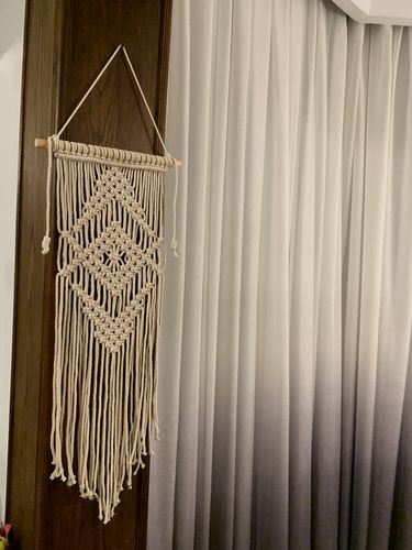 Customer photo review of ديكور حائط مكرمية 25×75سم - MCR10