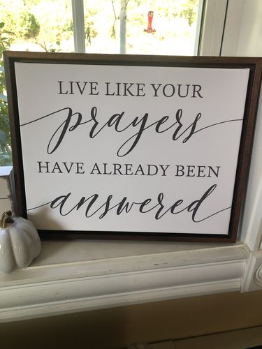 Customer photo review of Custom Text on Canvas Wall Art for Personalized Gifts