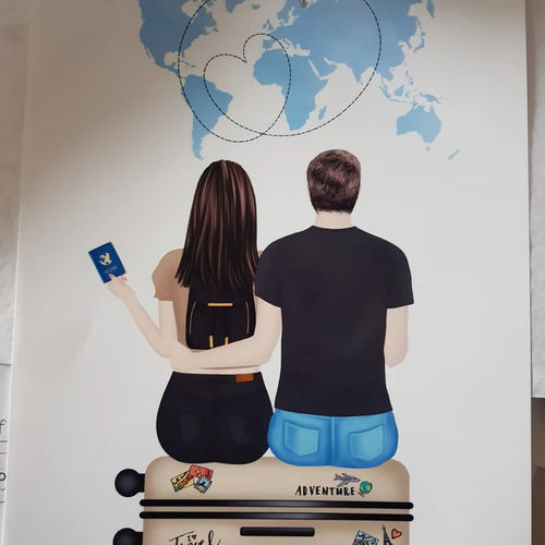 Customer photo review of Affiche Personnalisée - Meilleure Amie Voyage