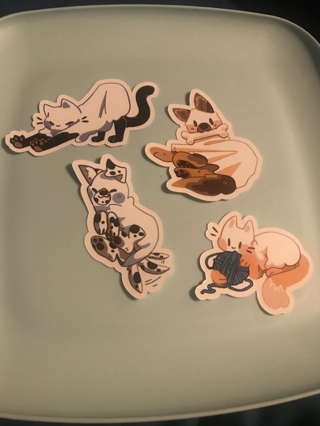 Customer photo review of Cute Ghost Puppy Stickers!