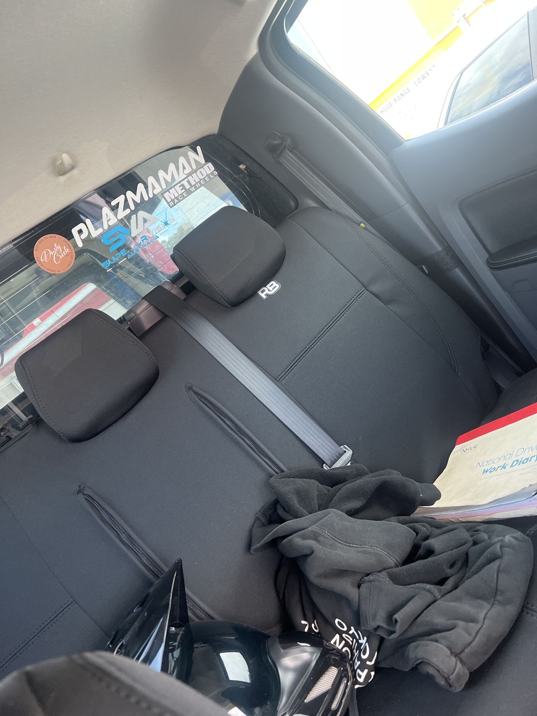 Customer photo review of Ford Ranger PX II Neoprene 2x Front Row Seat Covers (Available)