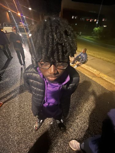 Customer photo review of Premium Side Stripe Hoodie (Purple - White)