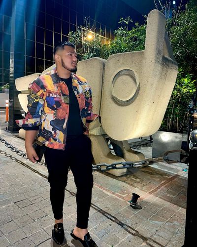 Customer photo review of Graffiti Print Jacket