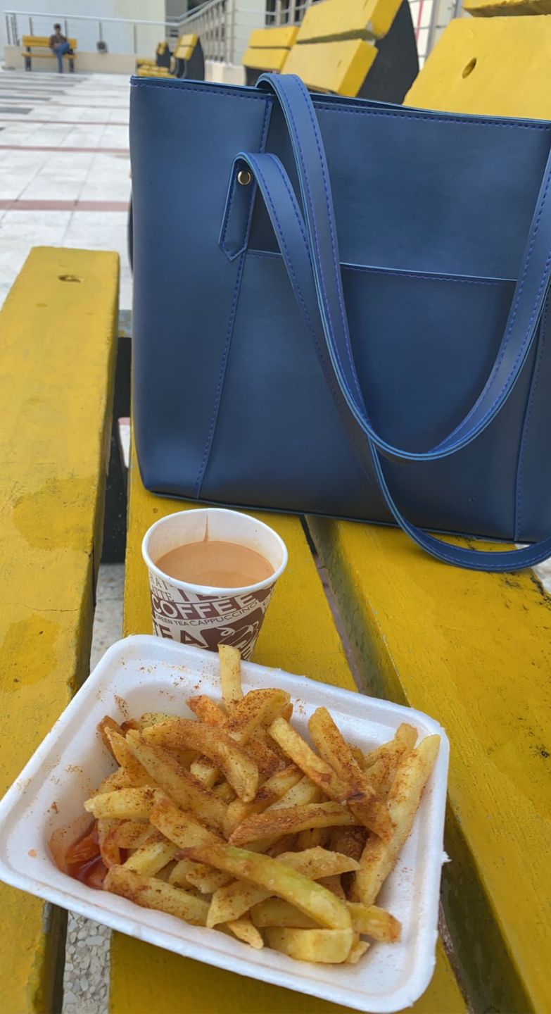 Customer photo review of Blue Belle Tote Bag