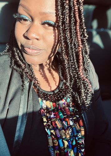 Customer photo review of Mixed Print Necklace