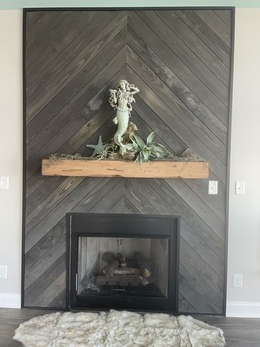 Customer photo review of Distressed Mantels