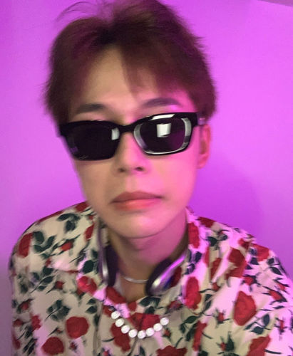 Customer photo review of Rose Embroidery Oversized Shirt