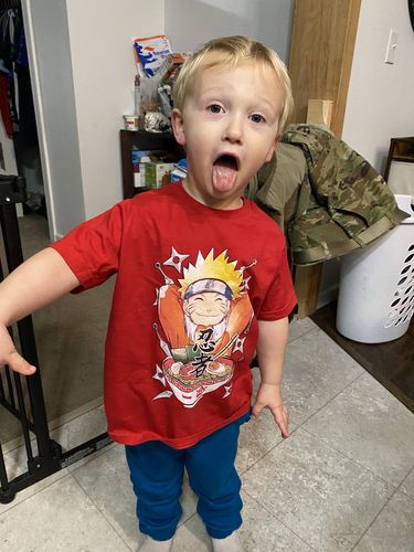 Customer photo review of Ramen Kids Shirt