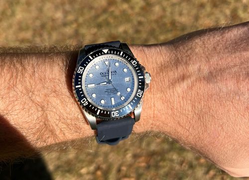 Customer photo review of Oceaneva™ Men's Deep Marine Explorer 1250M Pro Diver Watch Dark Gray Meteorite Dial