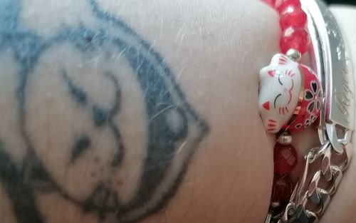 Customer photo review of Bracelet Maneki Neko - Perles