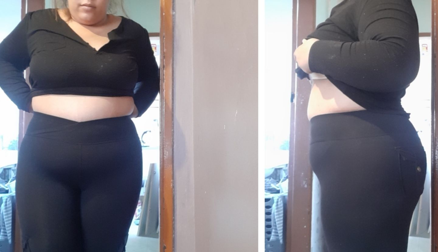 Customer photo review of Shapewear TNG Cargo Leggings - Black