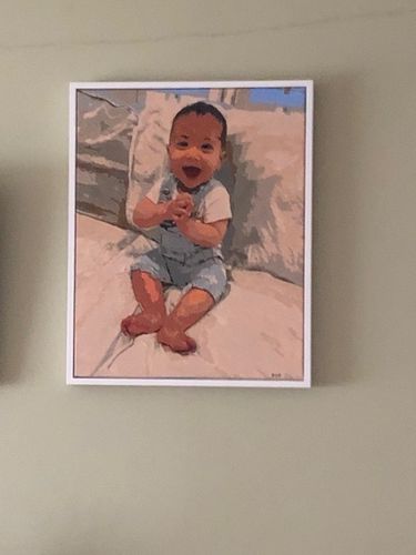 Customer photo review of Paint by Numbers - paint your very own photo